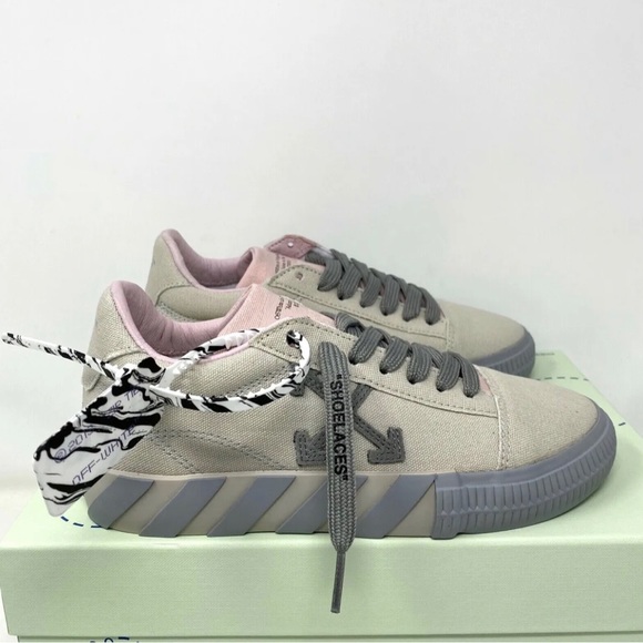 Off-White Virgil Abloh Women's Canvas Sneakers - Picture 2 of 11